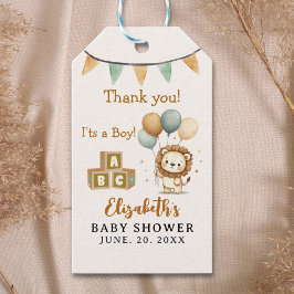 Adorable Lion Baby Shower Boy Cadeaulabel