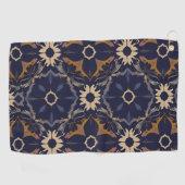 Adorable Lion Cub Sitting Portrait Illustration Golfhanddoek (Horizontaal)