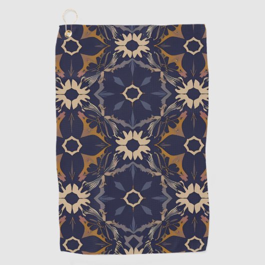 Adorable Lion Cub Sitting Portrait Illustration Golfhanddoek (Voorkant)