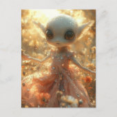 Adorable Little Alien in a Dress Briefkaart (Voorkant)