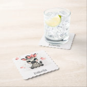 Adorable little cartoon zebra  kartonnen onderzetters (Insitu)