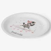 Adorable little cartoon zebra papieren bordje (Gekanteld)