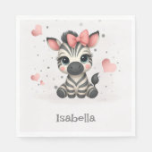 Adorable little cartoon zebra  servet (Voorkant)