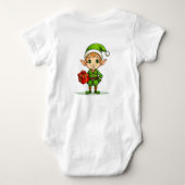 Adorable Little Elf – Festive Baby Bodysuit-Shirt Romper (Achterkant)