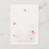 Adorable little zebra baby girl informatiekaartje (Achterkant)