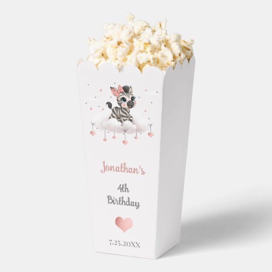 Adorable little zebra  bedankdoosjes (Popped)