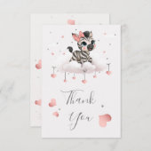 Adorable little zebra bedankkaart (Voorkant / Achterkant)