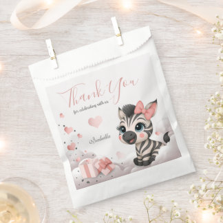 Adorable little zebra  bedankzakje