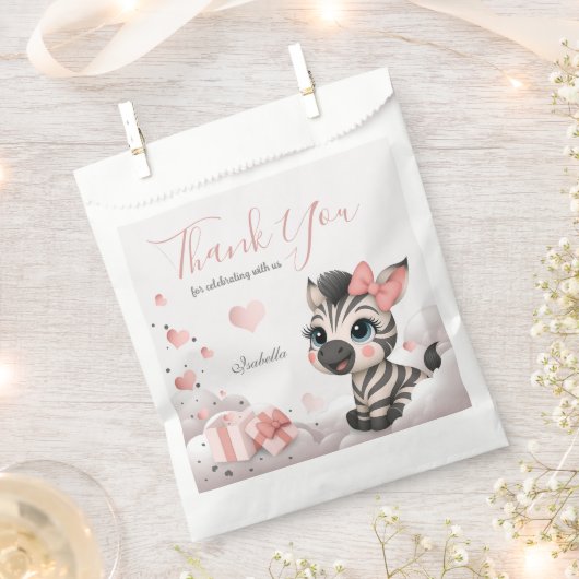 Adorable little zebra bedankzakje (Geknipt)