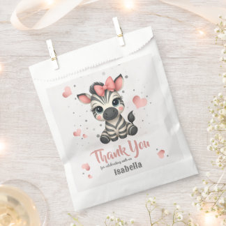 Adorable little zebra  bedankzakje