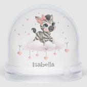 Adorable little zebra sneeuwbol (Achterkant)