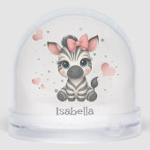 Adorable little zebra sneeuwbol (Achterkant)