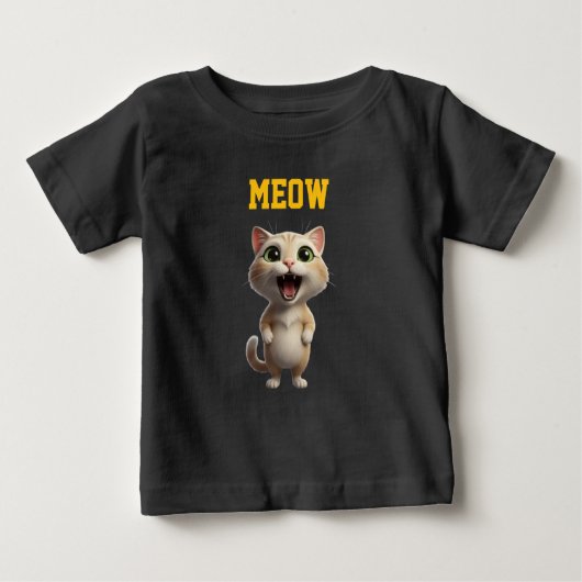 Adorable Meow Kitty Kids’ T-Shirt (Voorkant)