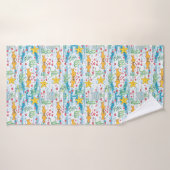 Adorable Ocean Love Pattern | Cute Fish & Starfish Badhanddoek (Badhanddoek)