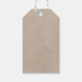 Adorable Owl Baby Shower Boy Cadeaulabel (Achterkant)