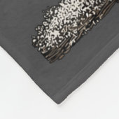 Adorable Owl With Santa Hat Snowy Winter Christmas Fleece Deken (Hoek)