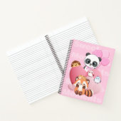 Adorable Panda & Friends-ontwerp Notitieboek (Binnen)