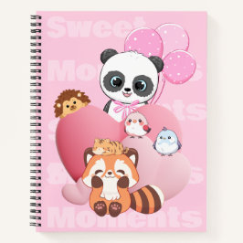 Adorable Panda & Friends-ontwerp Notitieboek