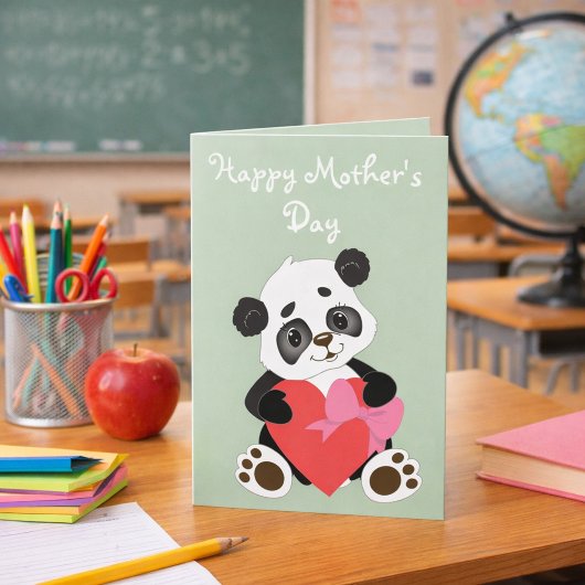 Adorable Panda Mother’s Day Kaart