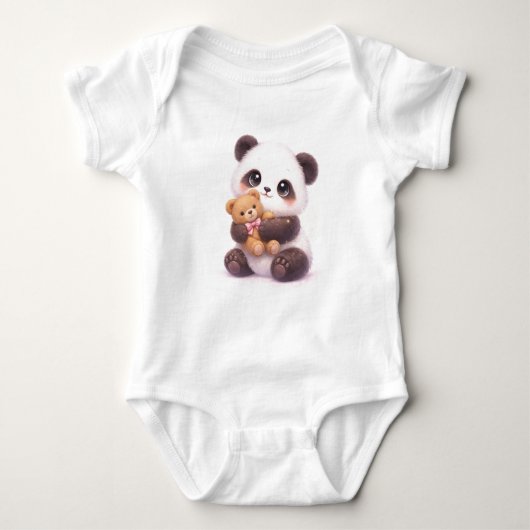 Adorable pandababy-outfit romper (Voorkant)