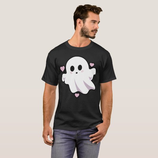 Adorable Pastel Ghost Art T-shirt (Voorkant volledig)