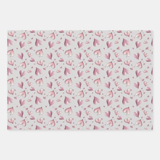 Adorable Pastel Pinks Wrapping Paper Sheets (Voorkant)