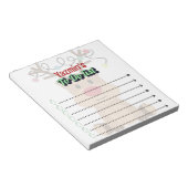 Adorable Personalized Reindeer To-Do List Notitieblok (Schuin)