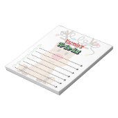 Adorable Personalized Reindeer To-Do List Notitieblok (Linkerzijde)
