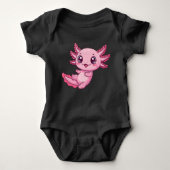 Adorable Pink Axolotl Baby Bodysuit (Voorkant)