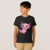 Adorable Pink Axolotl Kids’ T-Shirt (Voorkant volledig)