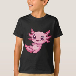Adorable Pink Axolotl Kids’ T-Shirt