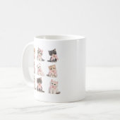 Adorable Pink Bow Kittens Cute Cat Lover's Coffee  Koffiemok (Voorkant links)
