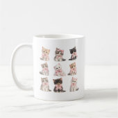 Adorable Pink Bow Kittens Cute Cat Lover's Coffee  Koffiemok (Links)