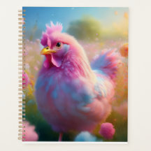 Adorable Pink Chicken Planner 