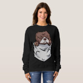 Adorable Pit Bull Terrier Puppy  Cute Pocket Trui (Voorkant volledig)