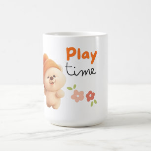 Adorable "Play Time" Chibi Beer Keramische Mok