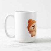 Adorable "Play Time" Chibi Beer Keramische Mok (Links)