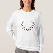 Adorable Poot & Hart Patroon T-shirt (Voorkant)
