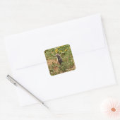 Adorable Prairie Dog Vierkante Sticker (Envelop)