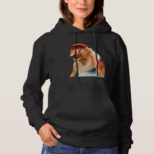 Adorable Proboscis Monkey Hoodie (Voorkant)