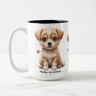 Adorable Puppy Soulmate Mok - Zoete Hond Liefgave