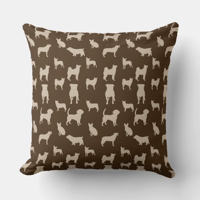Adorable puppy's print patroon kussen (Voorkant)