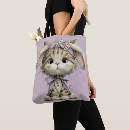 ADORABLE QUIRKY EASTER THEMED KITTENS TOTE BAG (Dichtbij)