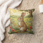 Adorable Rabbit Forest Animals Kussen (Deken)