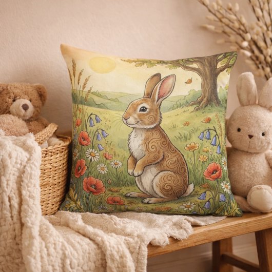Adorable Rabbit Forest Animals Kussen