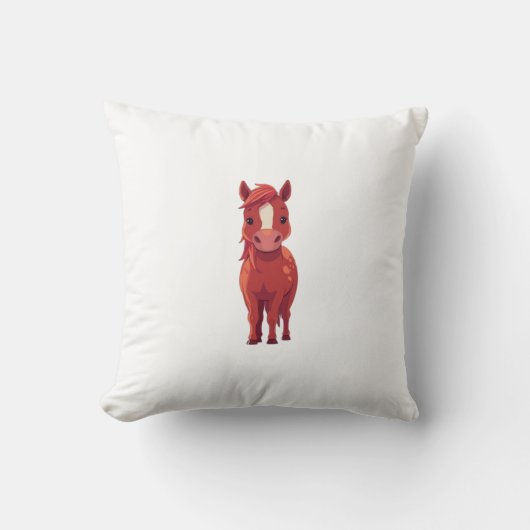 Adorable Red Chestnut horse  Kussen (Voorkant)
