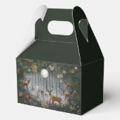 Adorable Reindeer At Night Bedankdoosjes (Achterkant)