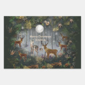 Adorable Reindeer At Night Inpakpapier Vel (Voorkant 3)