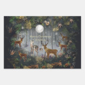 Adorable Reindeer At Night Inpakpapier Vel (Voorkant 2)