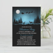 Adorable Reindeer At Night Kaart (Staand voorkant)